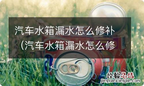 汽车水箱漏水怎么修补多少钱 汽车水箱漏水怎么修补