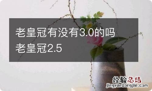 老皇冠有没有3.0的吗 老皇冠2.5