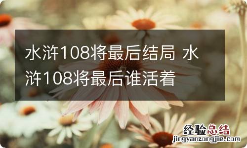 水浒108将最后结局 水浒108将最后谁活着