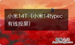 小米14typec有线投屏 小米14T