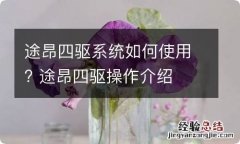 途昂四驱系统如何使用? 途昂四驱操作介绍