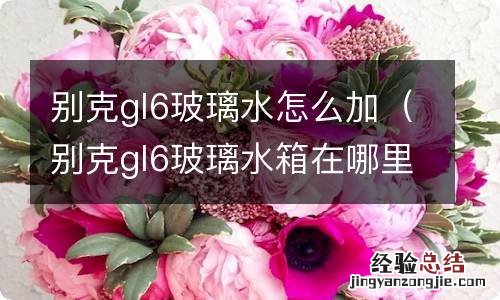 别克gl6玻璃水箱在哪里 别克gl6玻璃水怎么加