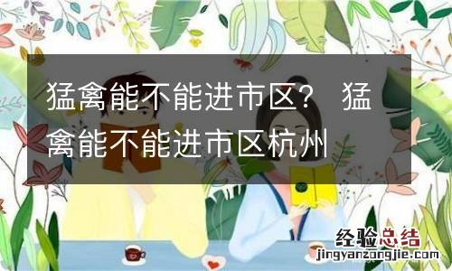 猛禽能不能进市区？ 猛禽能不能进市区杭州