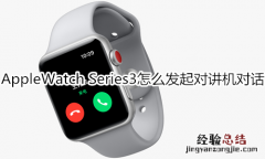 Apple Watch Series 3怎么发起对讲机对话