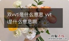 双vvti是什么意思 vvti是什么意思啊