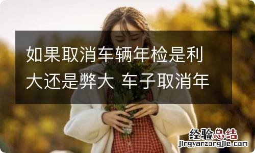 如果取消车辆年检是利大还是弊大 车子取消年检