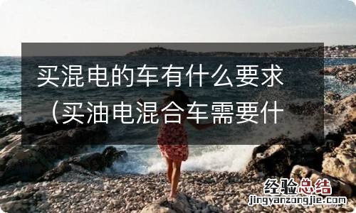 买油电混合车需要什么条件 买混电的车有什么要求