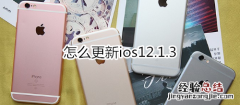 怎么更新ios12.1.3