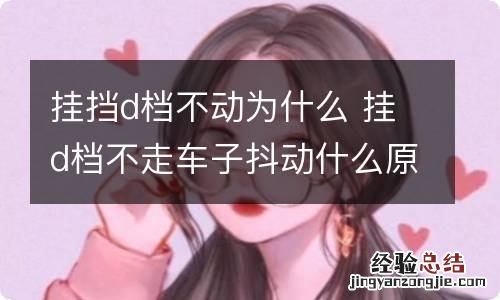 挂挡d档不动为什么 挂d档不走车子抖动什么原因