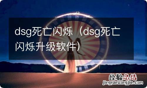 dsg死亡闪烁升级软件 dsg死亡闪烁