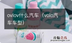 volo汽车车型 ovlov什么汽车