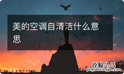 美的空调自清洁什么意思