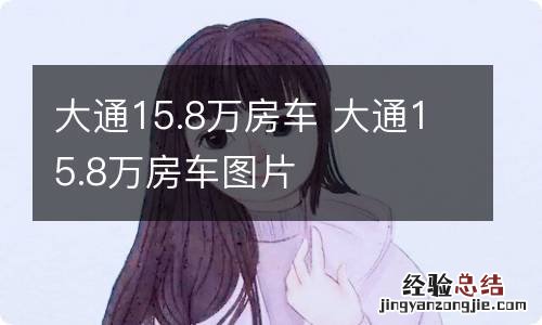 大通15.8万房车 大通15.8万房车图片