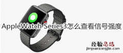 Apple Watch Series 3怎么查看信号强度