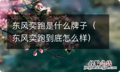 东风奕跑到底怎么样 东风奕跑是什么牌子