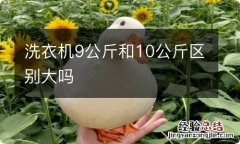 洗衣机9公斤和10公斤区别大吗