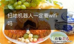 扫地机器人一定要wifi吗