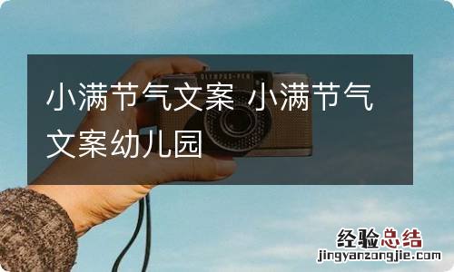小满节气文案 小满节气文案幼儿园