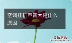 空调挂机声音大是什么原因