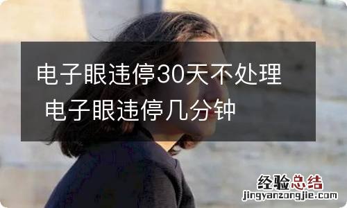 电子眼违停30天不处理 电子眼违停几分钟