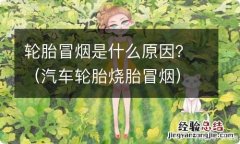 汽车轮胎烧胎冒烟 轮胎冒烟是什么原因？