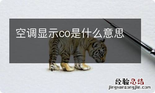 空调显示co是什么意思