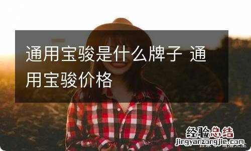 通用宝骏是什么牌子 通用宝骏价格