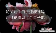 轮胎划了个口子能补吗 轮胎划个口子还能补吗？