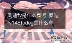 奥迪fv是什么型号 奥迪fv148fadcg是什么车