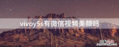 vivoy5s有微信视频美颜吗