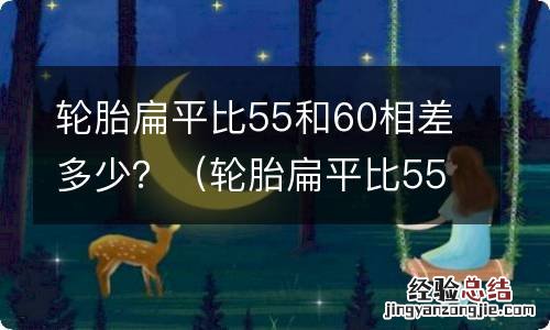 轮胎扁平比55和60区别 轮胎扁平比55和60相差多少？