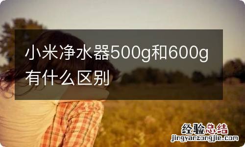 小米净水器500g和600g有什么区别