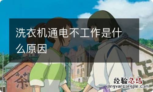 洗衣机通电不工作是什么原因