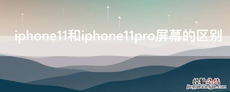 iPhone11和iPhone11pro屏幕的区别 iphone11pro屏幕和11屏幕差别