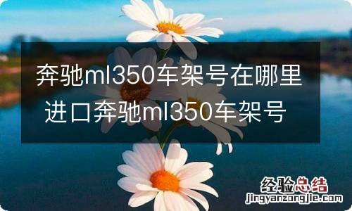 奔驰ml350车架号在哪里 进口奔驰ml350车架号位置图