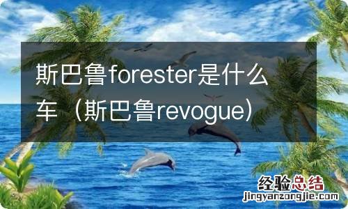 斯巴鲁revogue 斯巴鲁forester是什么车