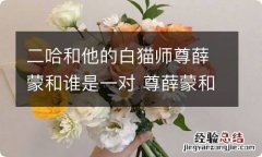 二哈和他的白猫师尊薛蒙和谁是一对 尊薛蒙和谁是一对