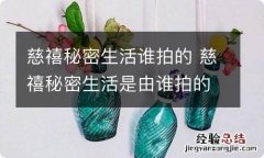 慈禧秘密生活谁拍的 慈禧秘密生活是由谁拍的