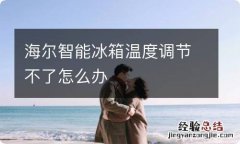 海尔智能冰箱温度调节不了怎么办