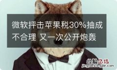 微软抨击苹果税30%抽成不合理 又一次公开炮轰苹果