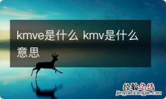 kmve是什么 kmv是什么意思