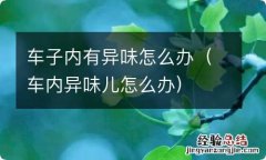 车内异味儿怎么办 车子内有异味怎么办