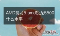 AMD锐龙5 amd锐龙5500什么水平