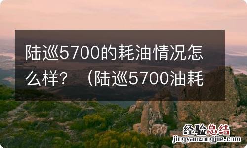 陆巡5700油耗多少 陆巡5700的耗油情况怎么样?