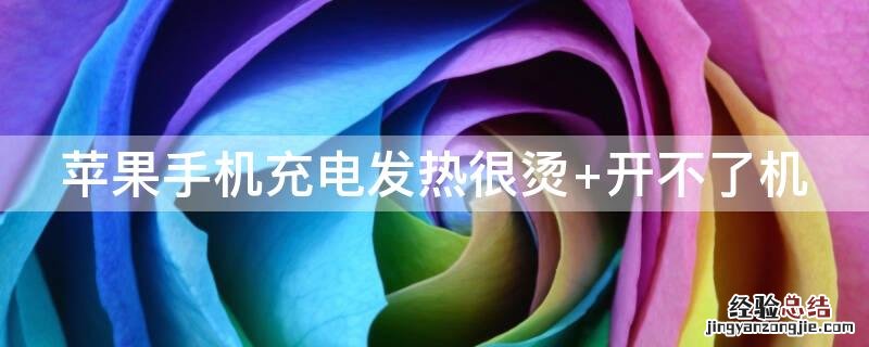 iPhone手机充电发热很烫 开不了机