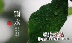 雨水节气? 雨水节气是什么意思