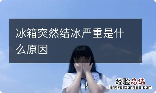 冰箱突然结冰严重是什么原因