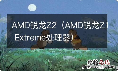 AMD锐龙Z1 Extreme处理器 AMD锐龙Z2