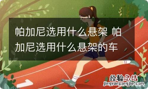 帕加尼选用什么悬架 帕加尼选用什么悬架的车