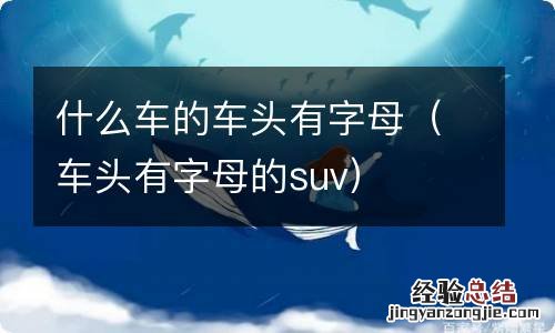 车头有字母的suv 什么车的车头有字母